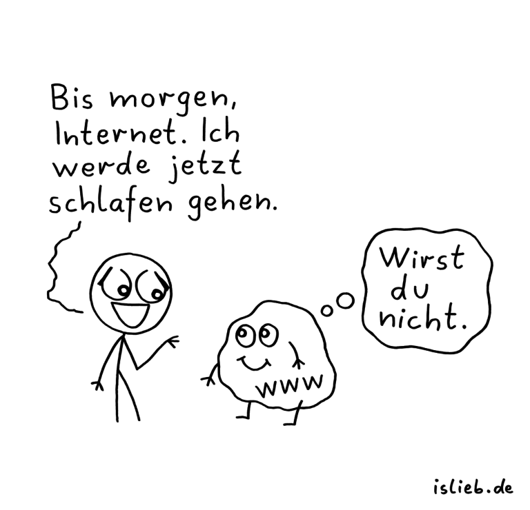 Bis morgen