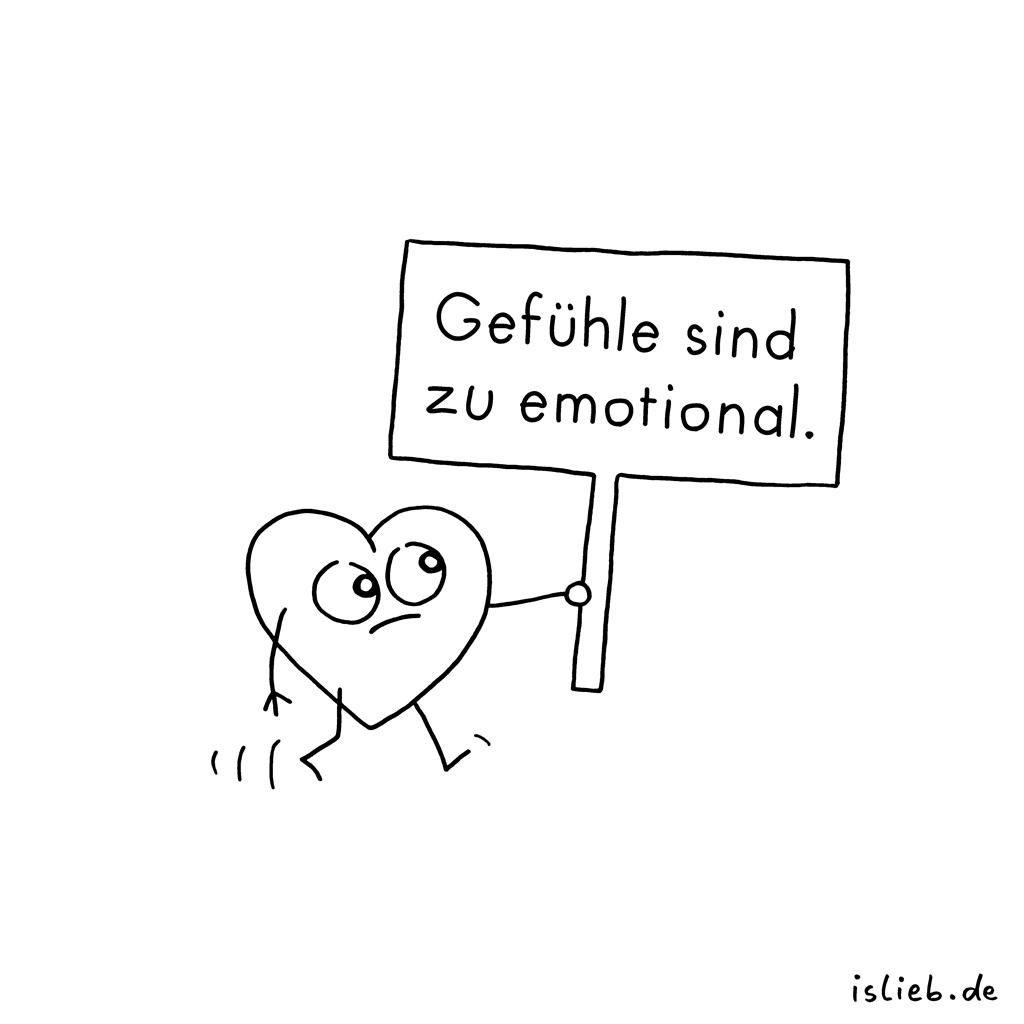 Gefühlskritik | Cartoon-Statement | is lieb?