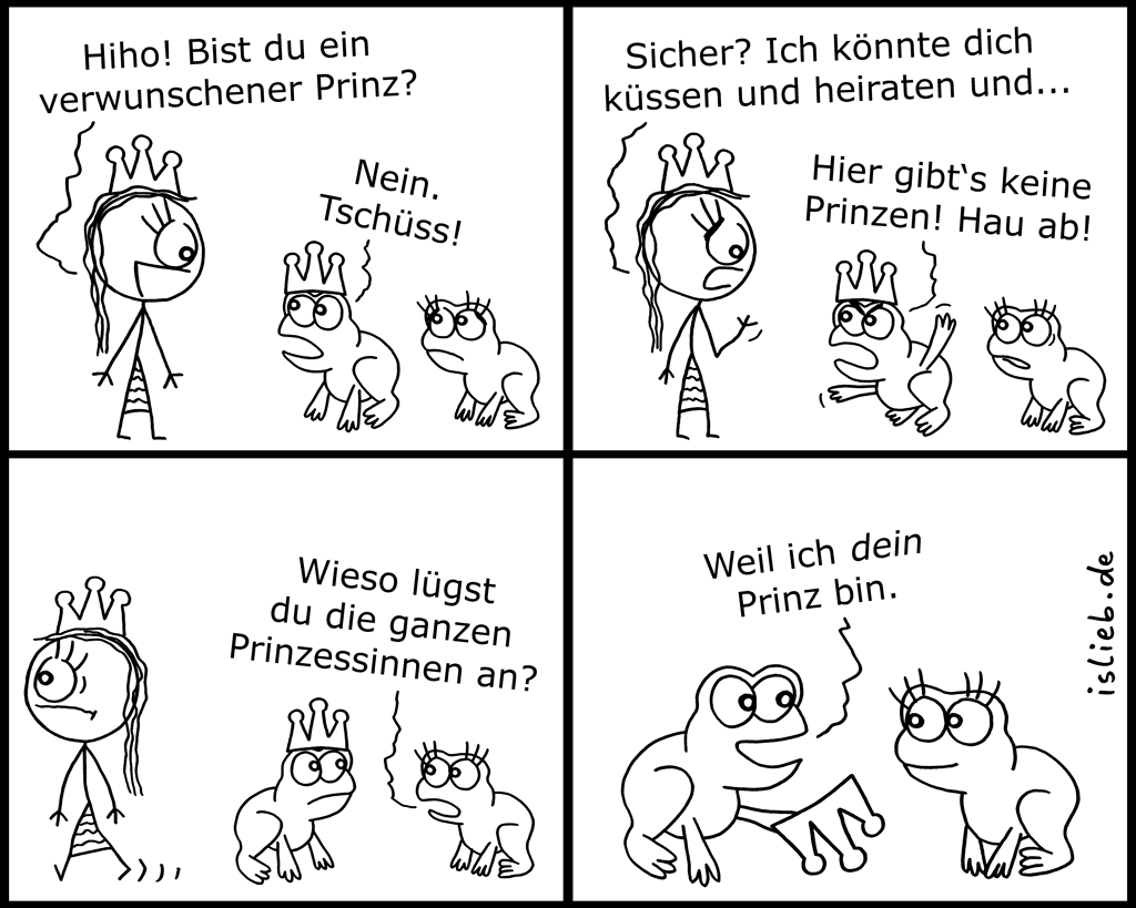 Prinz | Frosch-Comic | is lieb?
